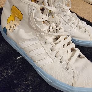 ADIDAS BEAVIS AND BUTTHEAD MATCH COURT HIGH TOP SNEAKERS SZ 10
